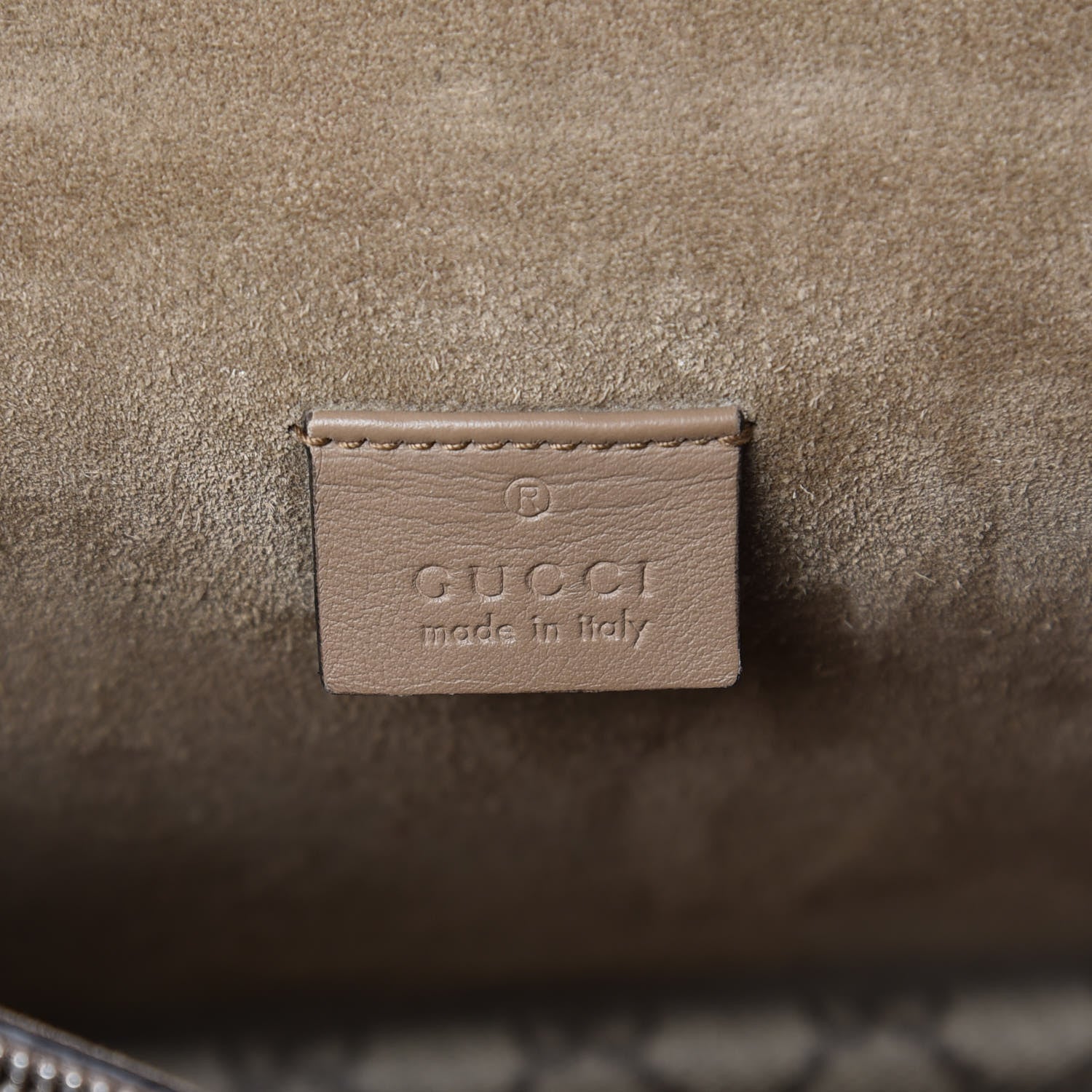 Gucci GG Supreme Monogram Embroidered Medium Dionysus Shoulder Bag Taupe 6 of 21