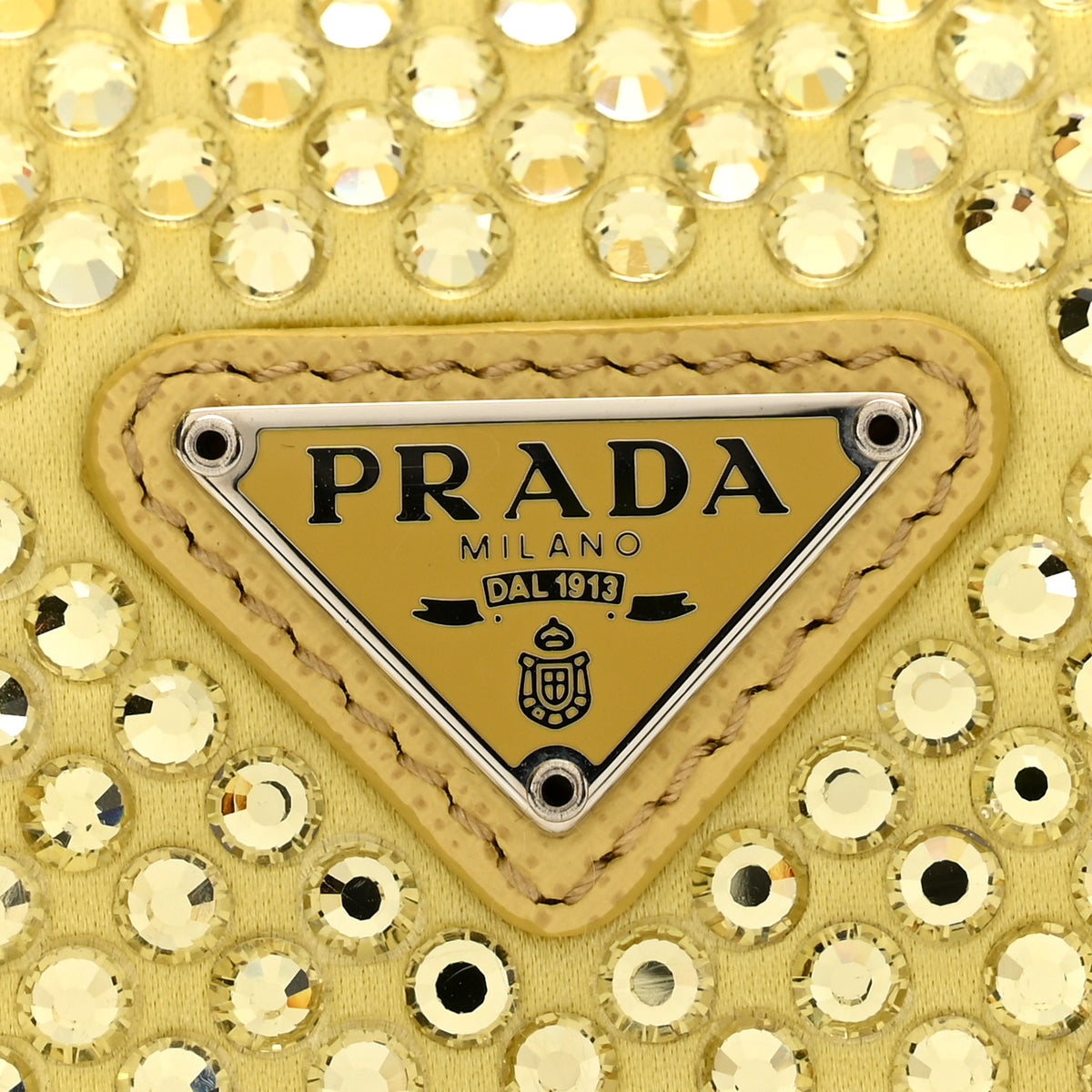 Prada Satin Crystal Mini Re-Edition 2000 Bag Ananas 11 of 12