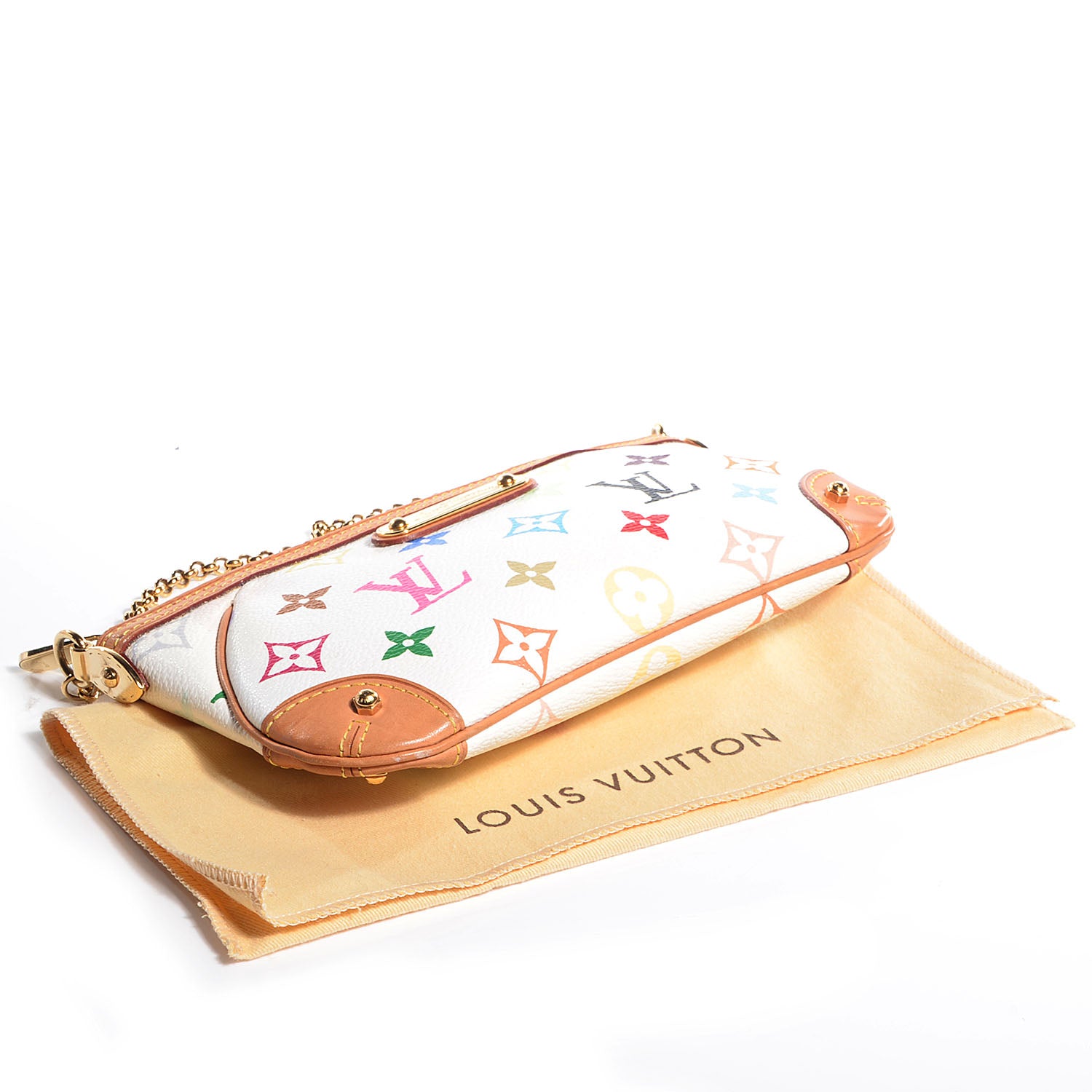 Louis Vuitton Monogram Multicolor Pochette Milla MM White 4 of 7