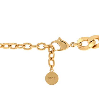 Christian Dior Metal CD Choker Necklace Gold 4 of 6