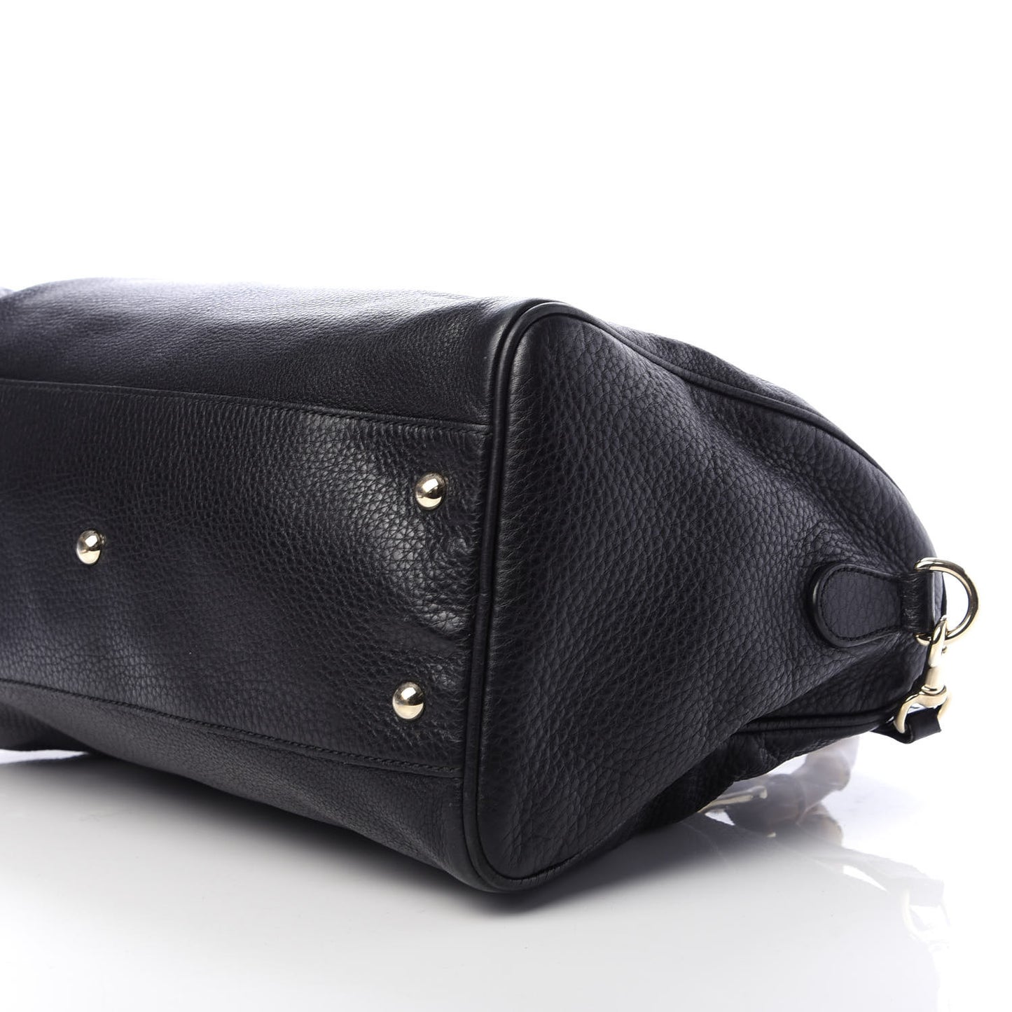 Calfskin Bamboo Medium Shopper Boston Black