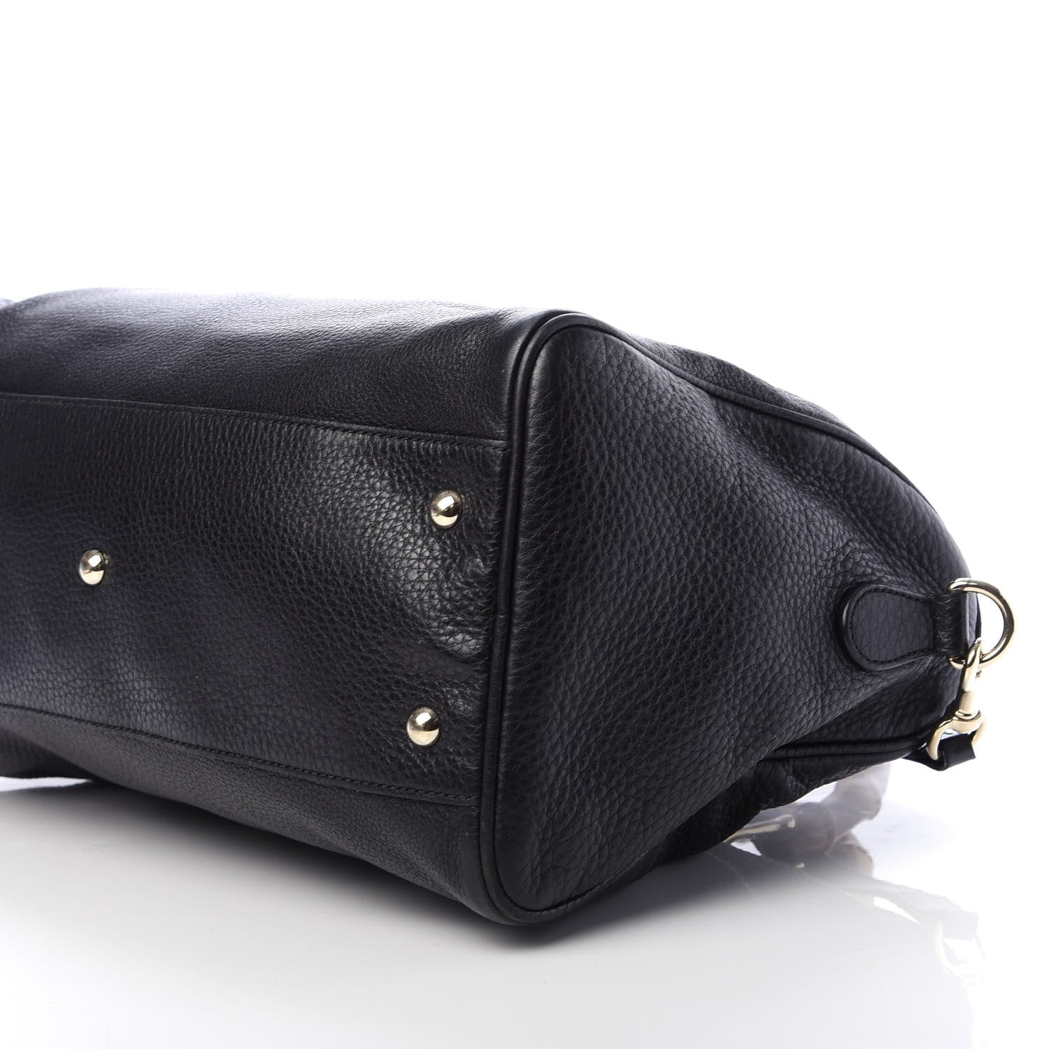 Gucci Calfskin Bamboo Medium Shopper Boston Black 7 of 13