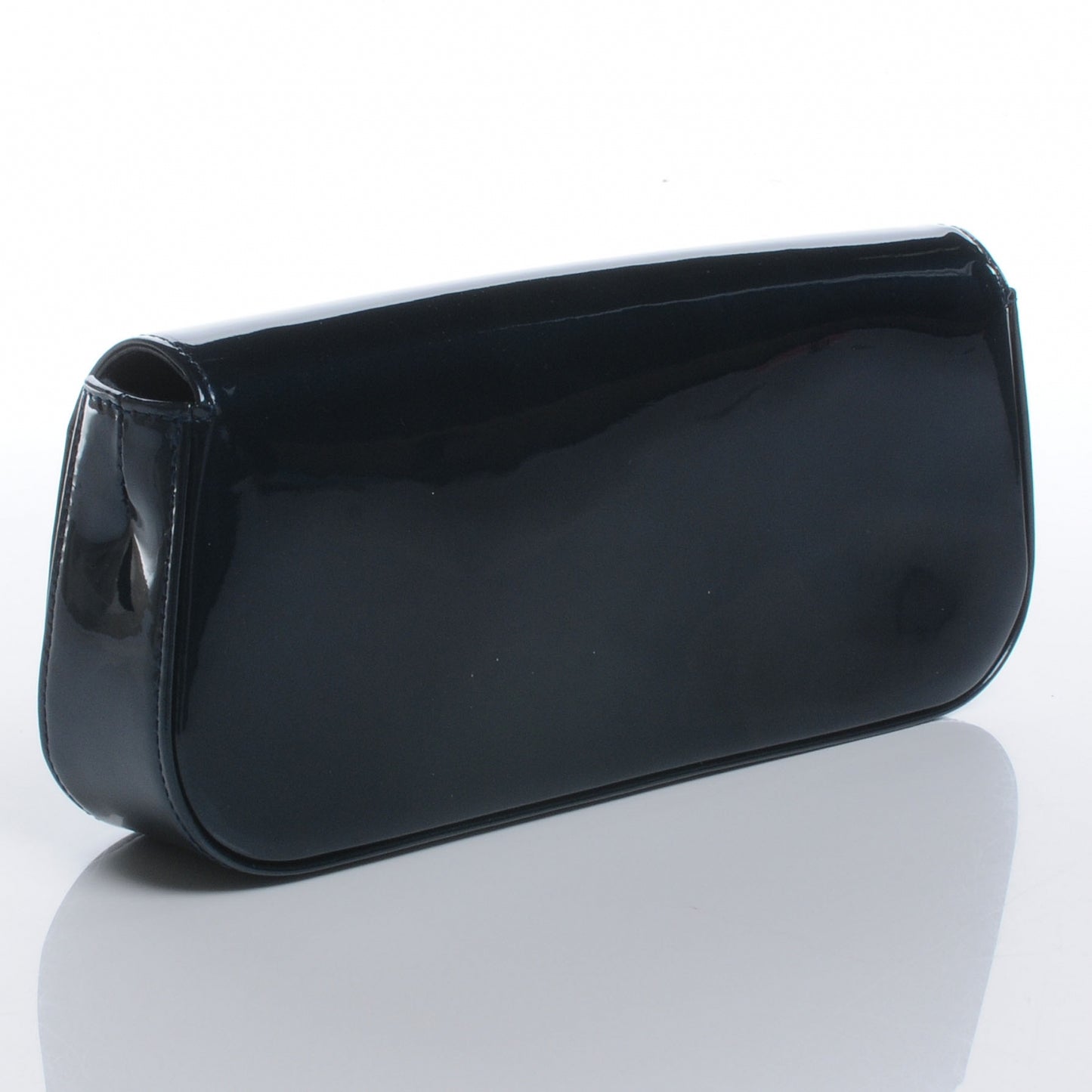Patent Sobe Clutch Blue Nuit