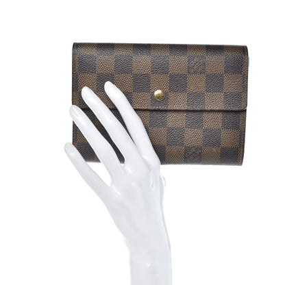 Louis Vuitton Damier Ebene Porte Tresor Etui Papier Wallet 2 of 10