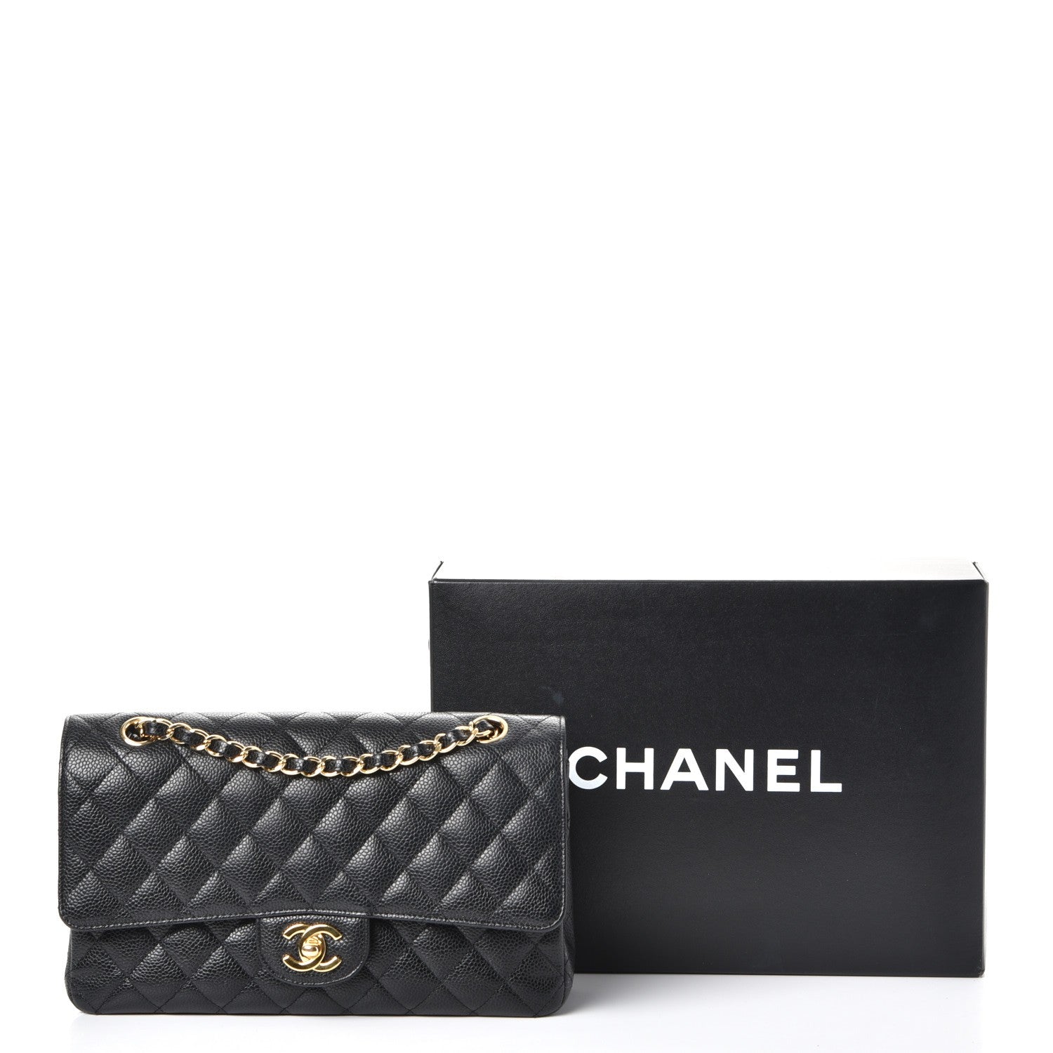 Chanel Caviar Quilted Medium Double Flap Black 9 of 9