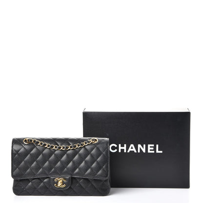 Chanel Caviar Quilted Medium Double Flap Black 9 of 9