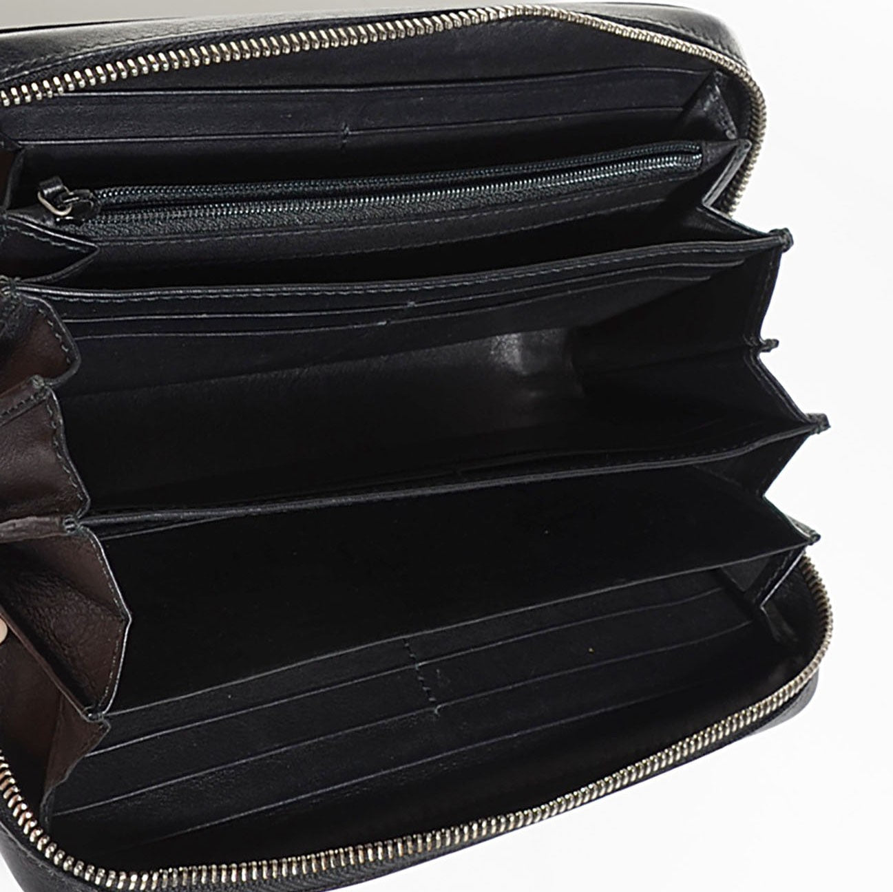 Gucci Microguccissima Large Zip Around Wallet Black 5 of 8