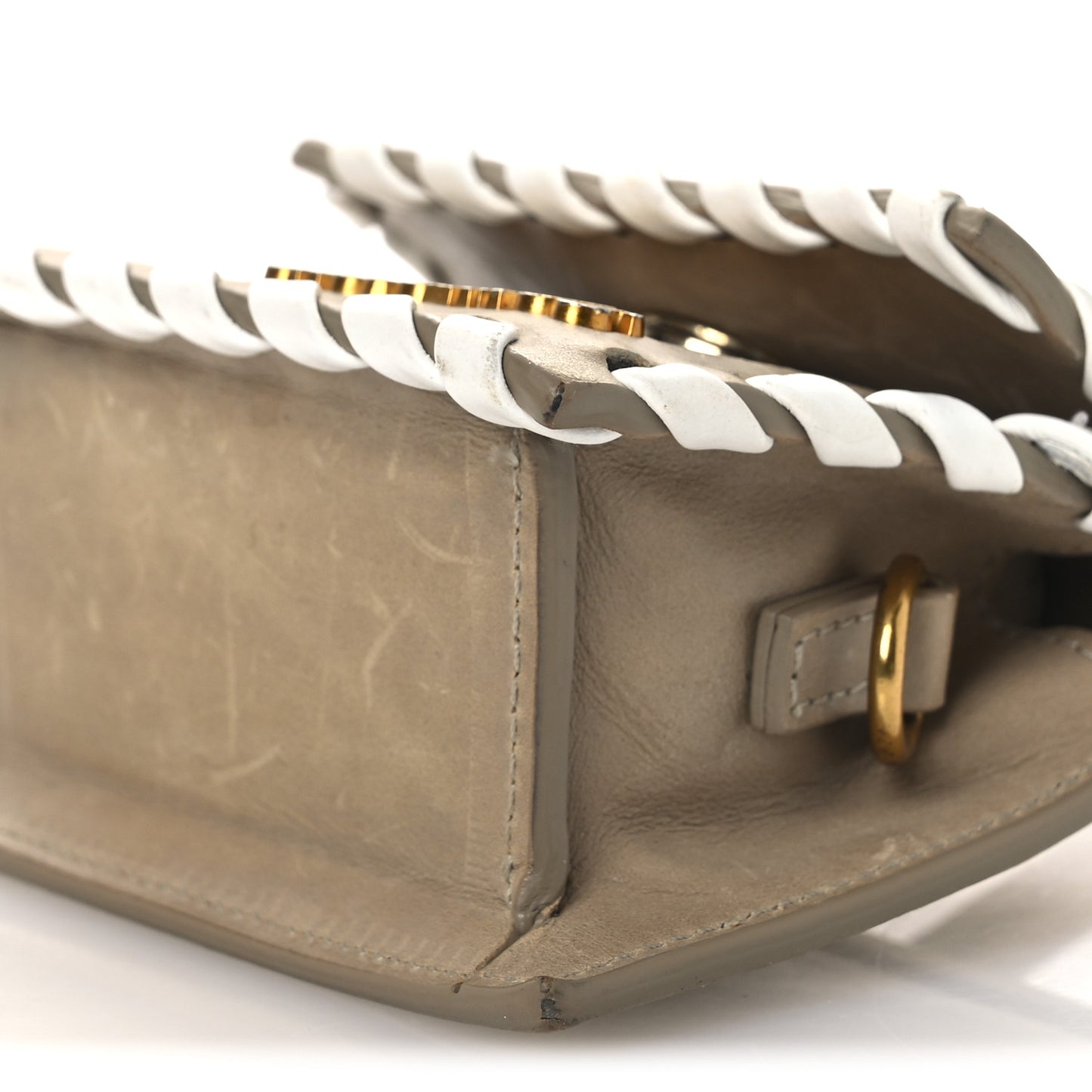 Calfskin Mini Le Chiquito Whipstitch  Beige