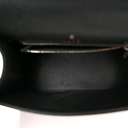 Balenciaga X GUCCI Canvas Boarded Plutone Calfskin Flora Logo Print Small Hourglass Top Handle Bag White Multicolor Black 5 of 10