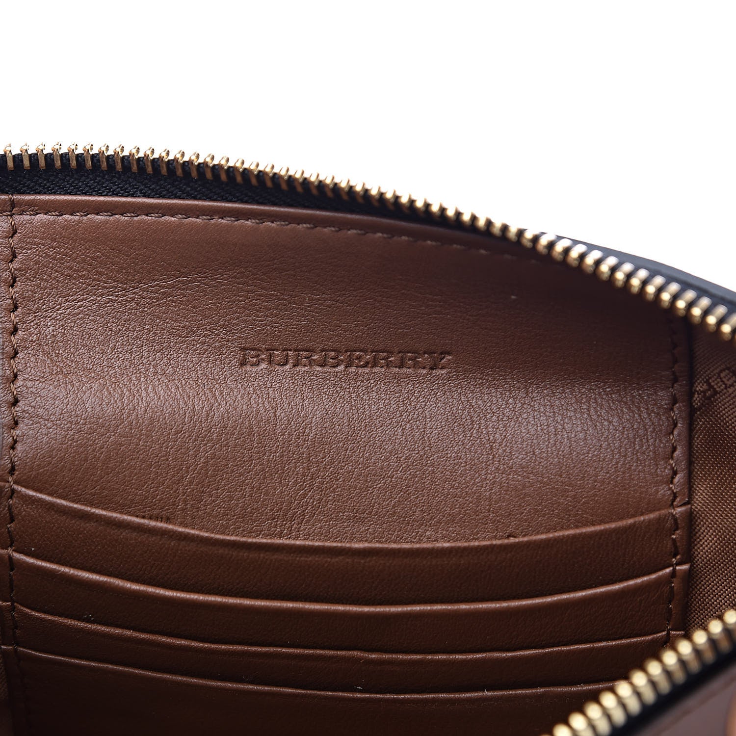 Burberry Horseferry Check Peyton Crossbody Clutch Bag Brown 7 of 12
