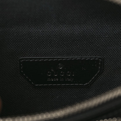 Gucci GG Supreme Monogram Textured Calfskin Retro Interlocking G Belt Bag Black 5 of 7