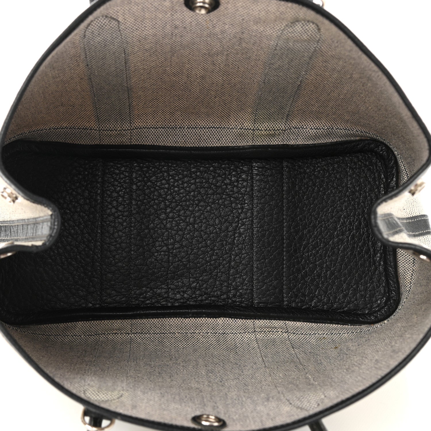 Hermes Twill D H Negonda Garden Party 30 TPM Ecru Black 4 of 9