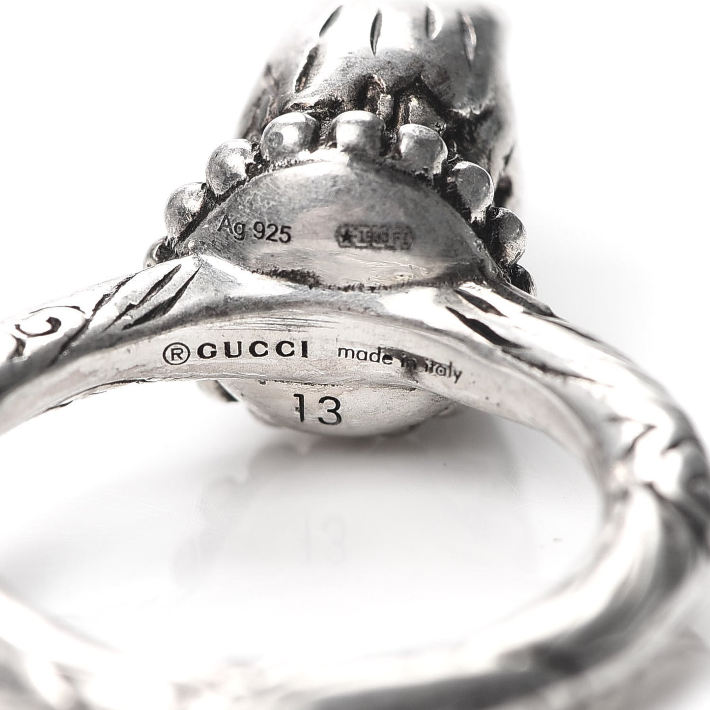Sterling Silver Anger Forest Eagle Head Ring 53 6.25