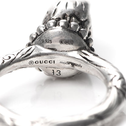 Gucci Sterling Silver Anger Forest Eagle Head Ring 53 6.25 6 of 7
