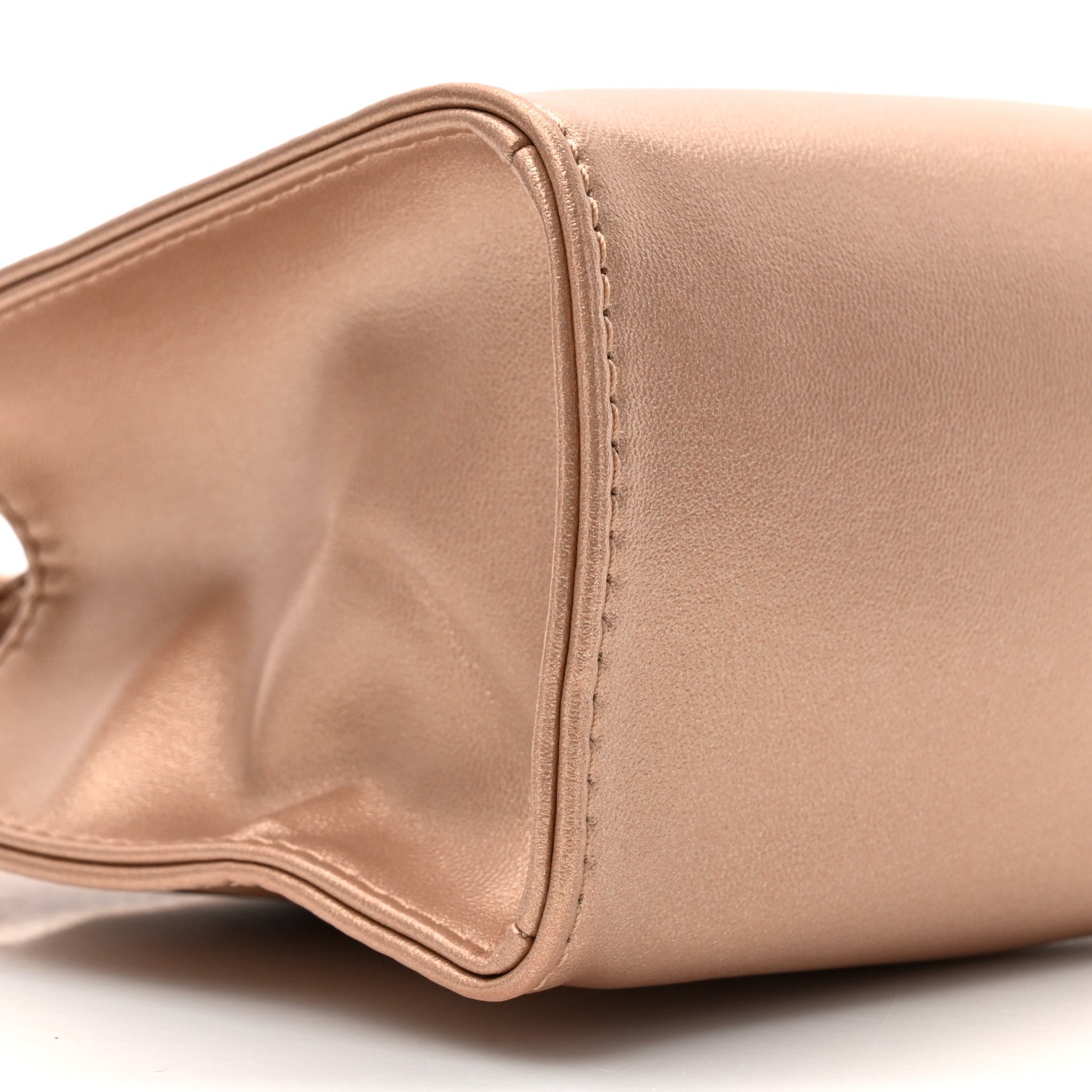 Telfar Metallic Vegan Leather Small Shopping Bag Copper 9 of 9