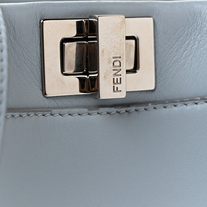 Fendi Nappa Lace Up Mini Peekaboo Iconic Satchel Azzurro Polvere 11 of 16