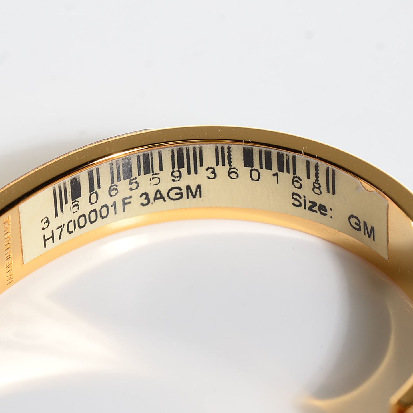 Enamel Narrow Clic Clac H Bracelet GM Bleu Atoll