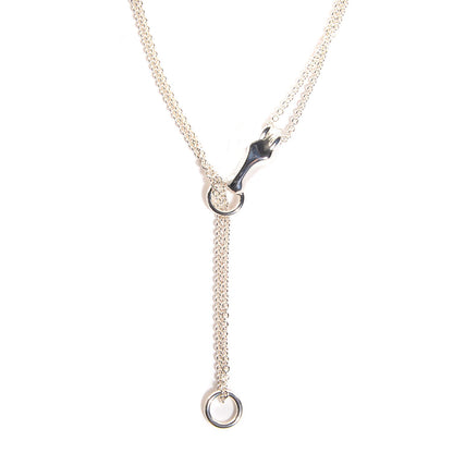 Hermes Sterling Silver Galop Necklace MM 1 of 5