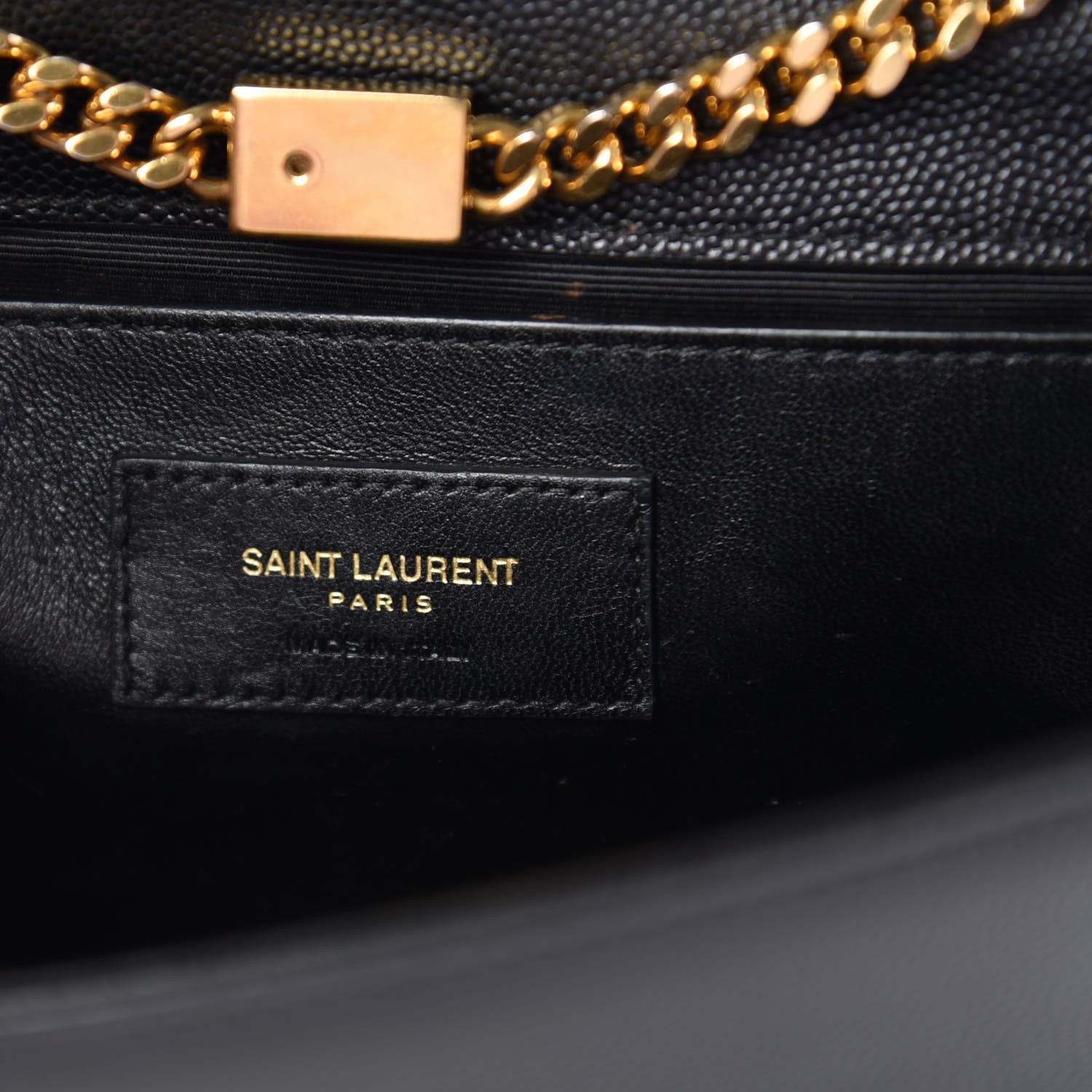 Saint Laurent Grain De Poudre Small Monogram Kate Satchel Black 6 of 16