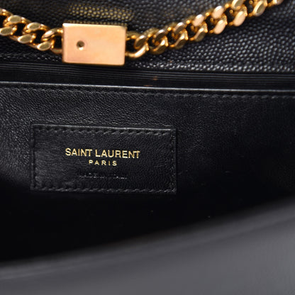 Saint Laurent Grain De Poudre Small Monogram Kate Satchel Black 6 of 16