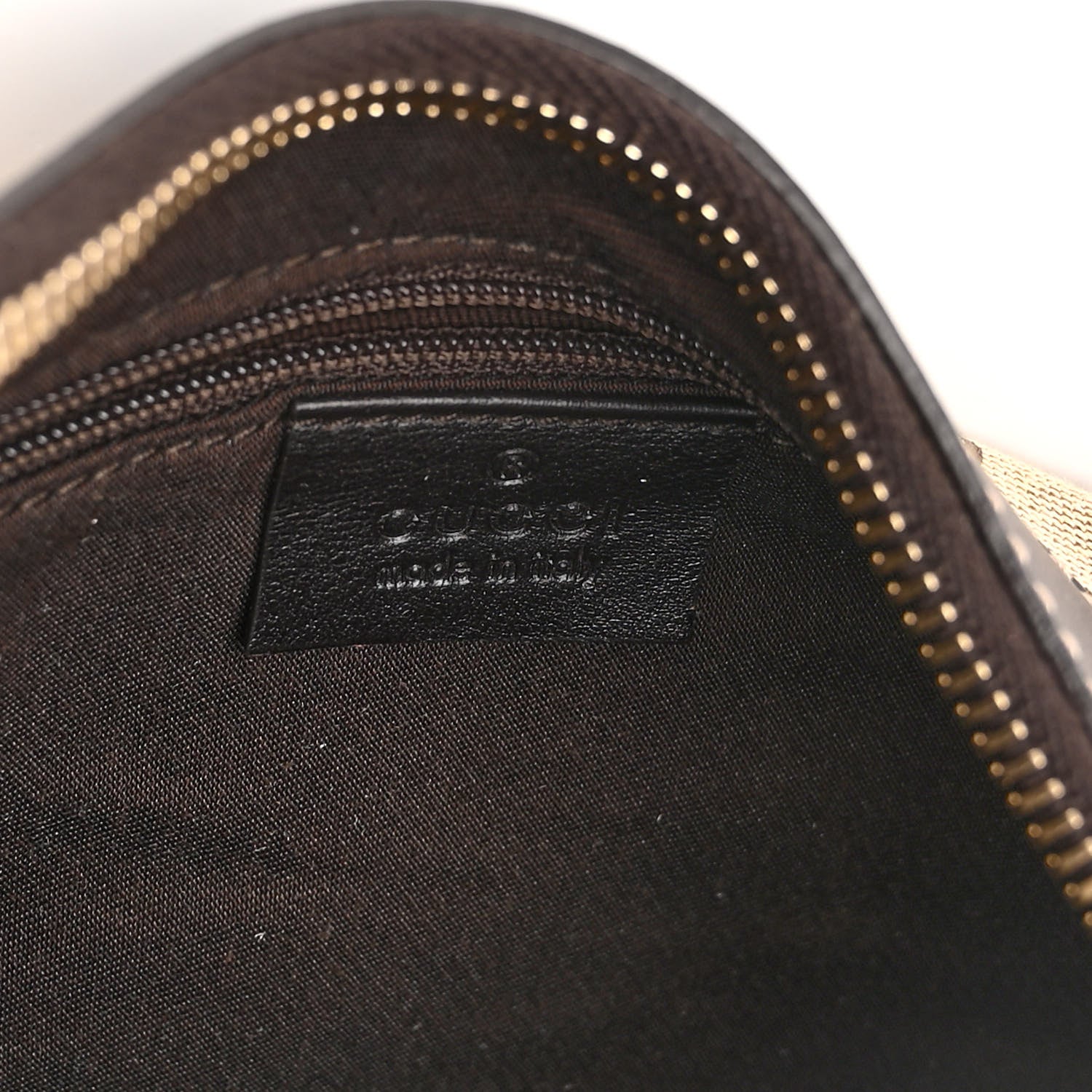 Gucci Monogram Medium D Gold Ring Hobo Dark Brown 6 of 9
