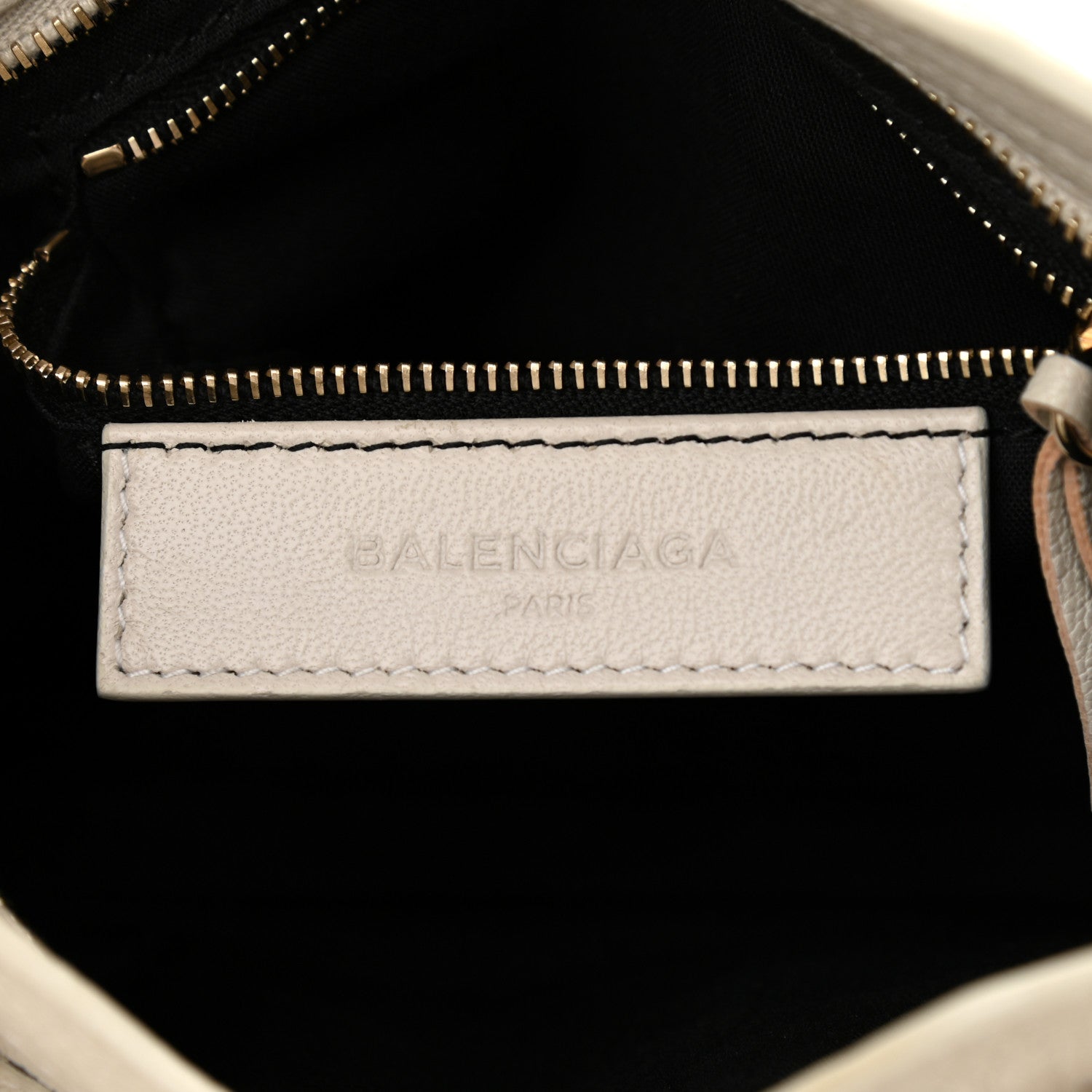 Balenciaga Chevre Gold Metallic Edge Hardware Mini City Ivory 6 of 11