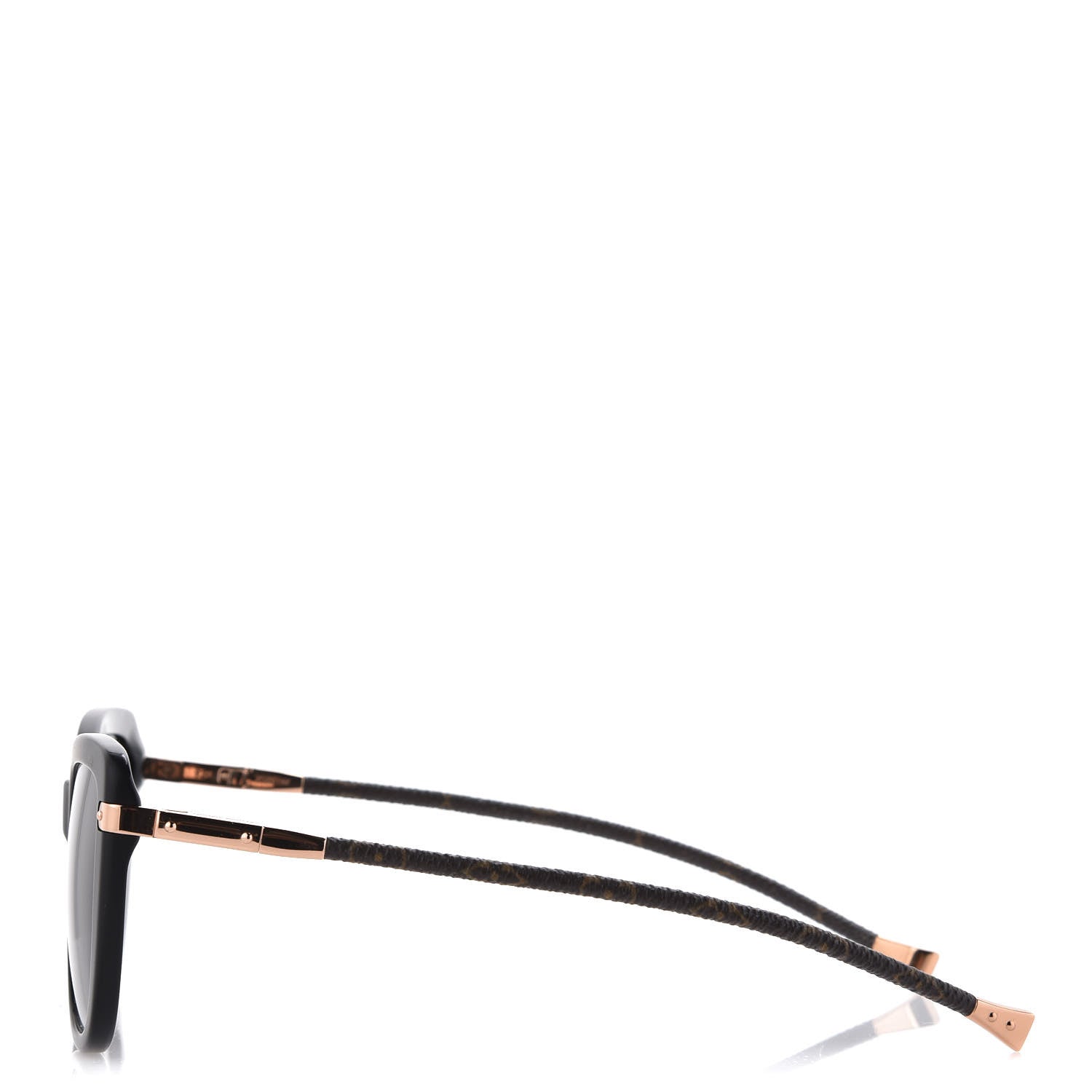 Louis Vuitton Monogram Acetate Charlotte Sunglasses Z0781W Black 2 of 6