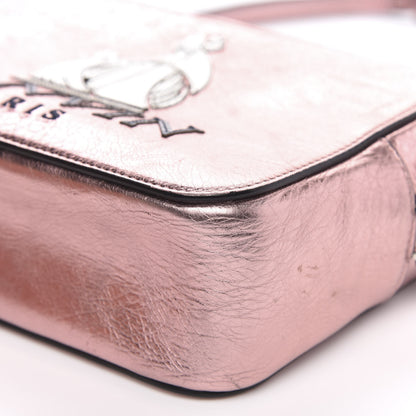 Lanvin Laminated Calfskin Mini Nomad Crossbody Rose Pale Pink 9 of 10