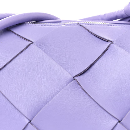 Bottega Veneta Lambskin Maxi Intrecciato Small Cassette Camera Bag Wisteria 7 of 9