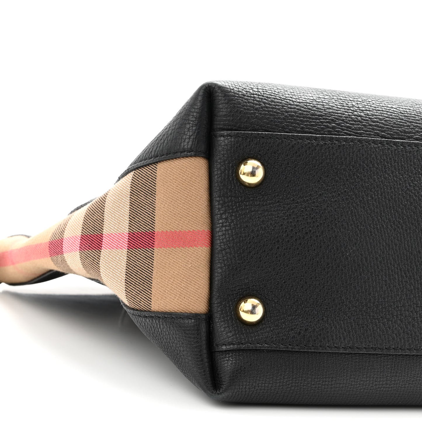 Derby Calfskin House Check Medium Welburn Tote Black