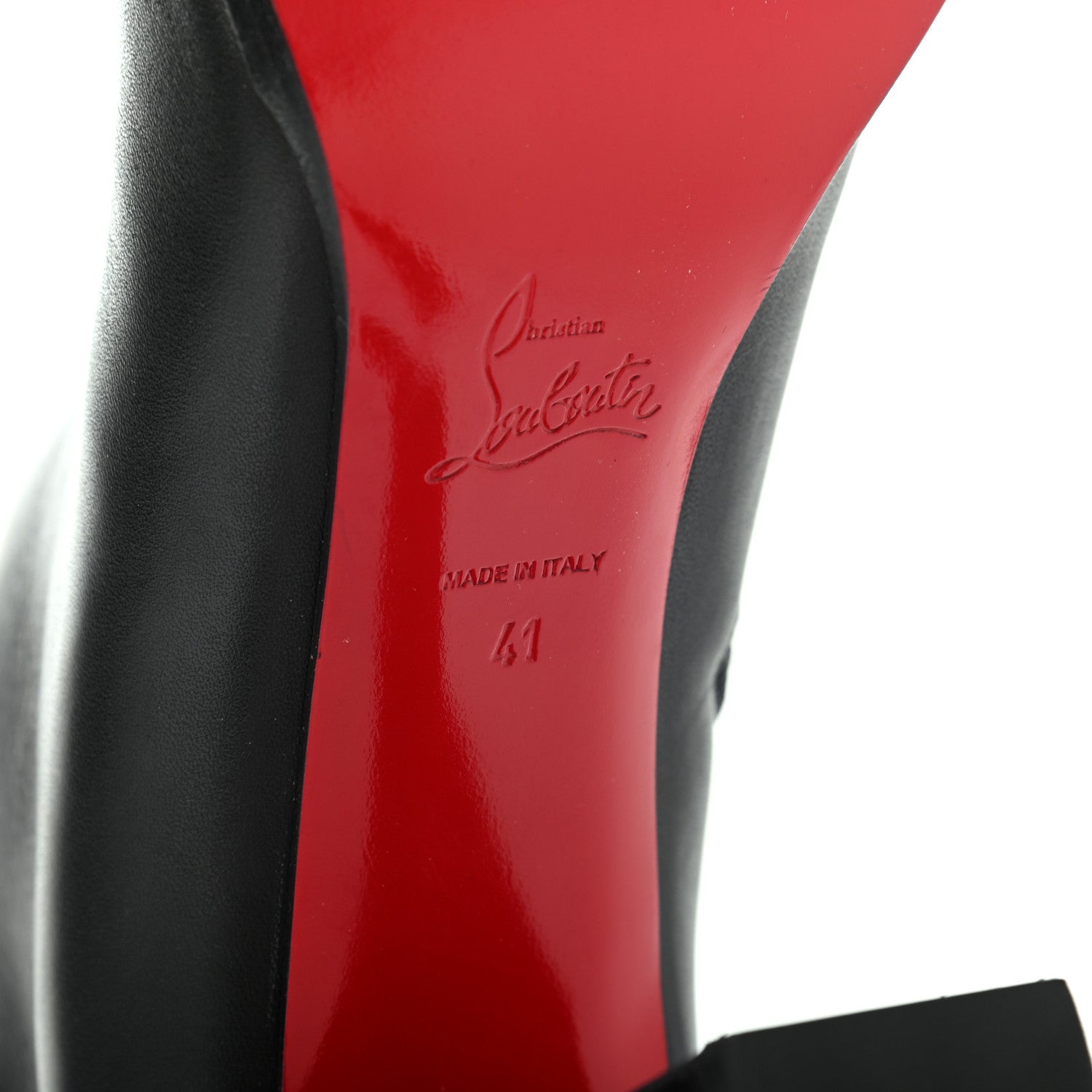 Christian Louboutin Calfskin Adox 85 Ankle Boots 41 Black 6 of 7