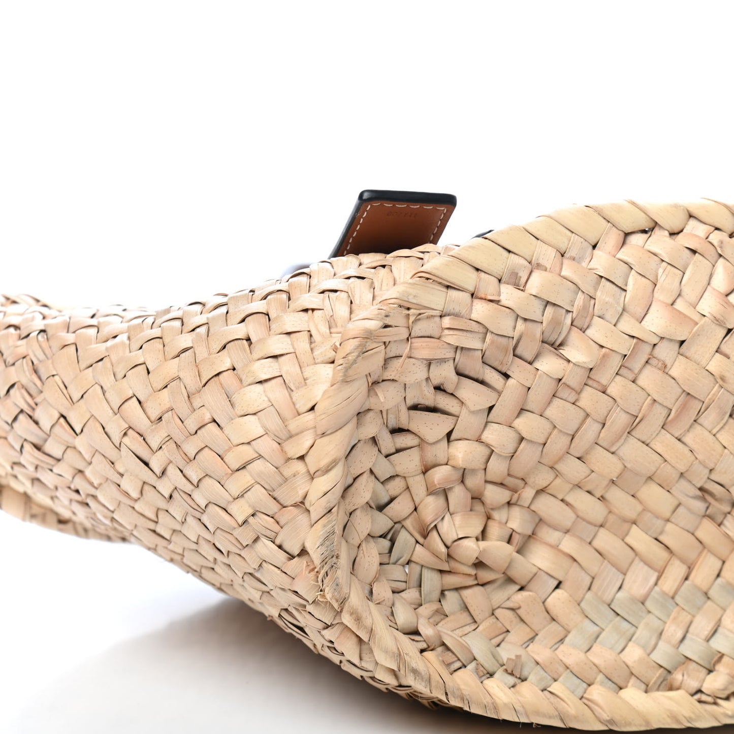 Raffia Small Basket Tote Bag Natural Tan