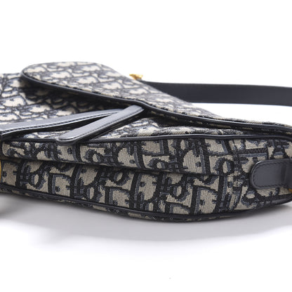 Christian Dior Oblique Saddle Bag Blue 7 of 10