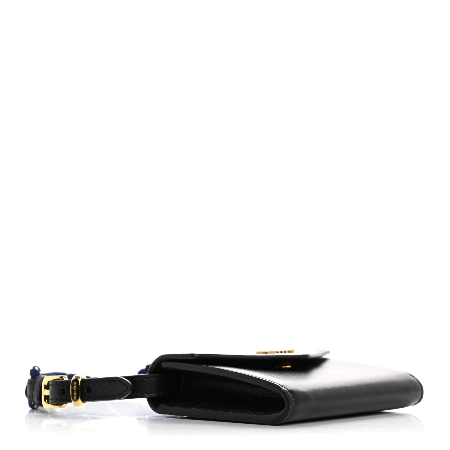 Miu Miu Nappa Wallet On Strap Black Baltic 4 of 10