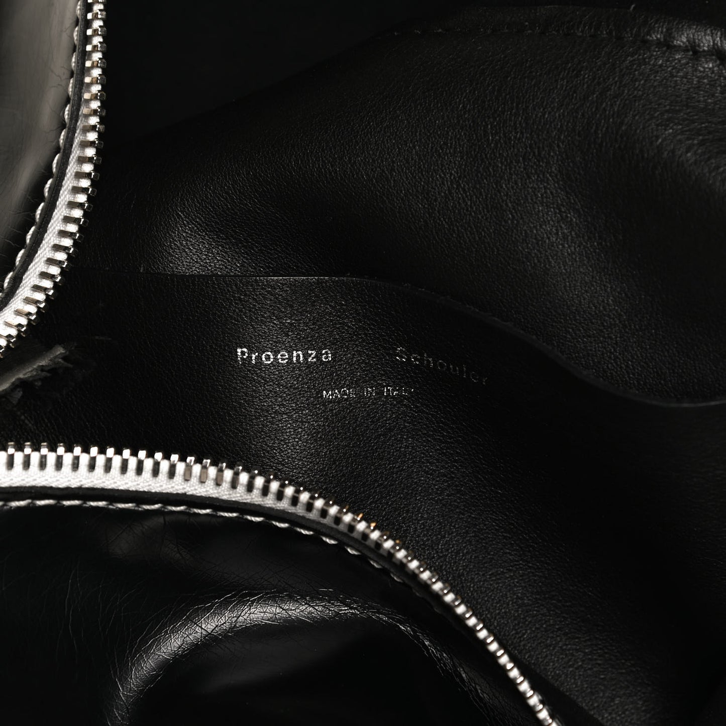 Calfskin Large Cire Zip Hobo Black