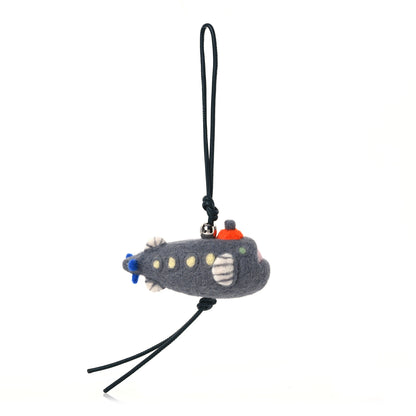Loewe X SUNA FUJITA Felt Calfskin Submarine Charm Dark Grey 1 of 4