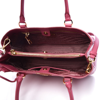 Prada Saffiano Lux Medium Tote Peonia 7 of 9