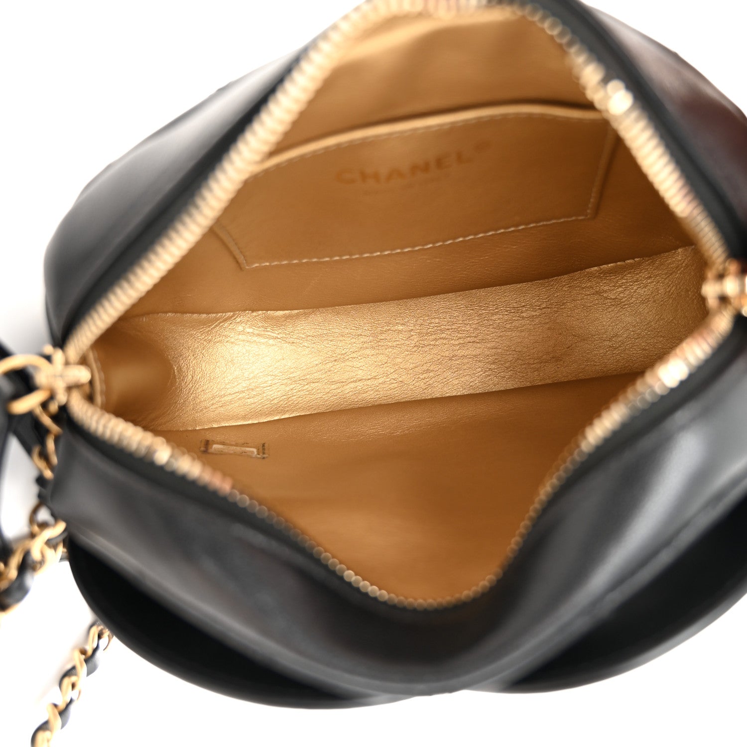 Chanel Lambskin Quilted Coco Midnight Camera Case Black 5 of 10