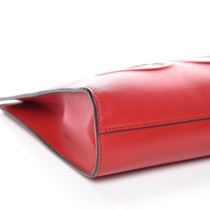 Gucci Calfskin Embossed XL Clutch Red 5 of 11