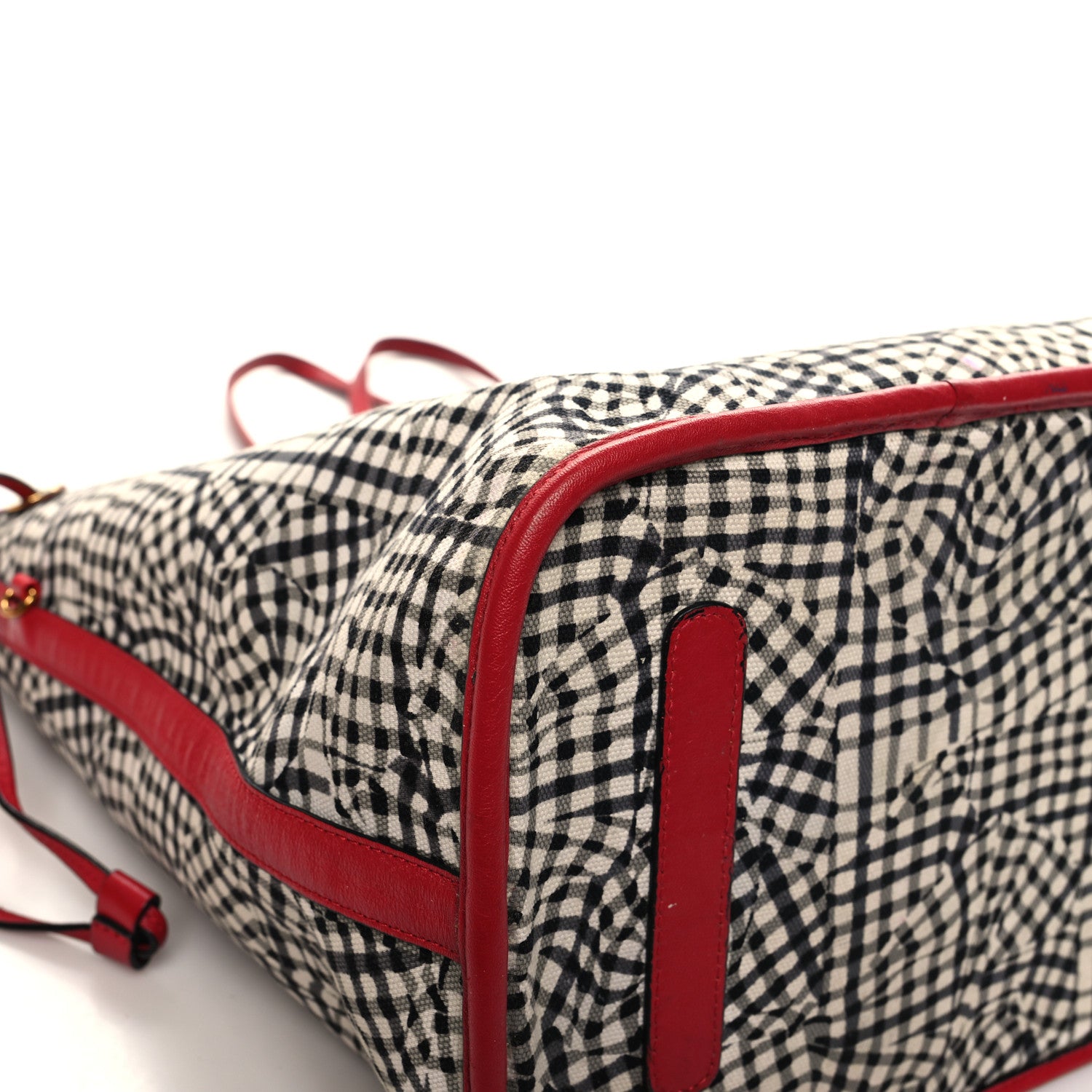 MCM Visetos Large Liz Reversible Shopper Tote Ruby Red 19 of 26