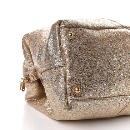 Saint Laurent Volcano Crackled Calfskin Medium Easy Y Bag Gold 8 of 30
