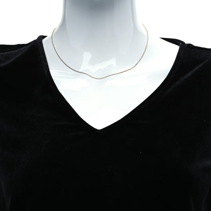 Tiffany Sterling Silver 1.2mm Bead Chain Necklace 16" 2 of 6