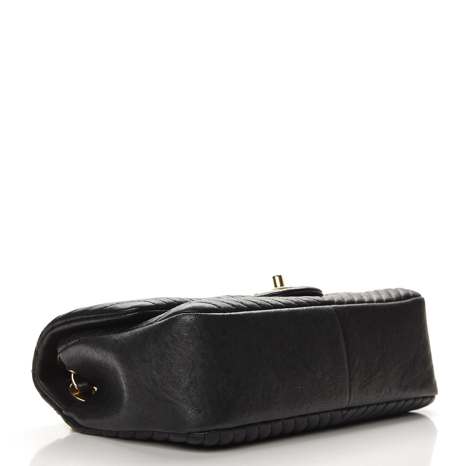 Chanel Calfskin Surpique Chevron Small Flap Black 5 of 8