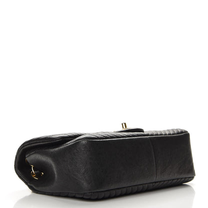 Chanel Calfskin Surpique Chevron Small Flap Black 5 of 8