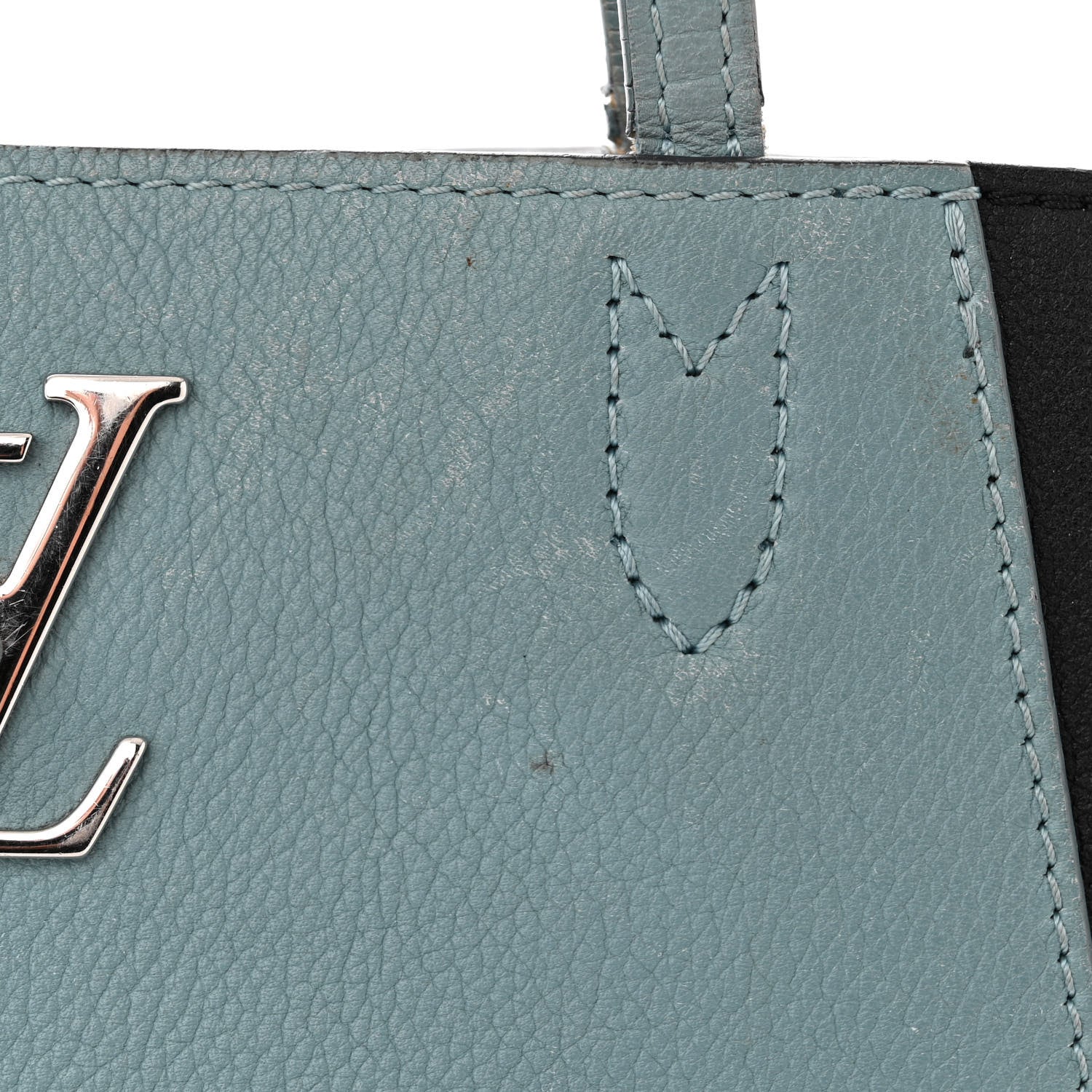 Louis Vuitton Calfskin Lockme Cabas Sky Black 17 of 18