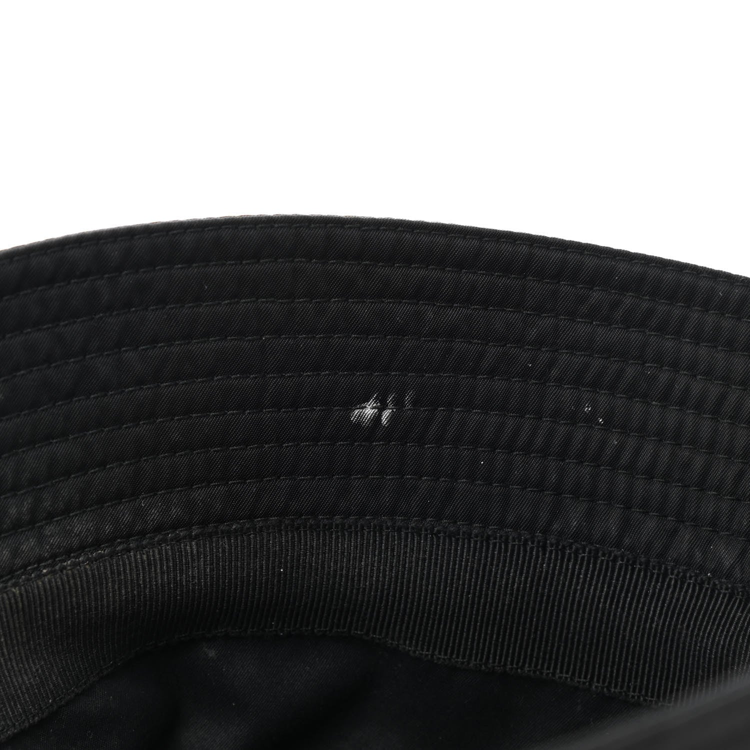 Prada Re-Nylon Metal Triangle Logo Womens Bucket Hat M Black 9 of 9