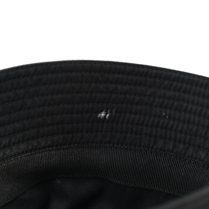 Prada Re-Nylon Metal Triangle Logo Womens Bucket Hat M Black 9 of 9