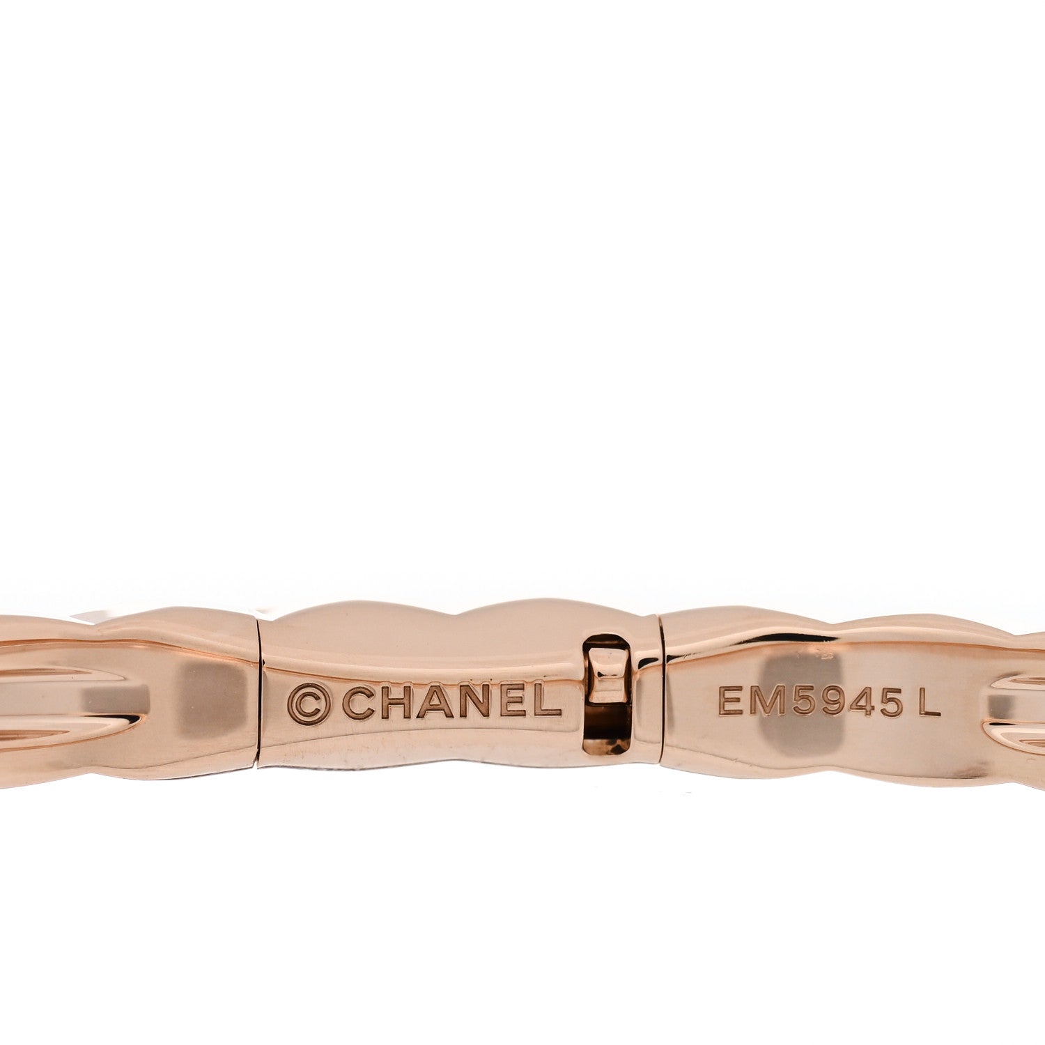Chanel 18K Beige Gold Mini Coco Crush Bangle Bracelet L 3 of 3