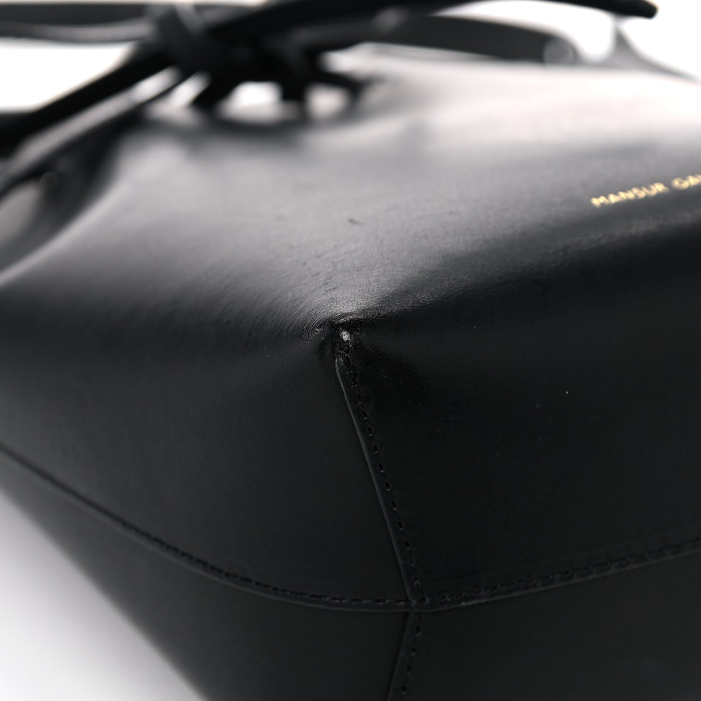 Calfskin Mini Bucket Bag Black Ballerina