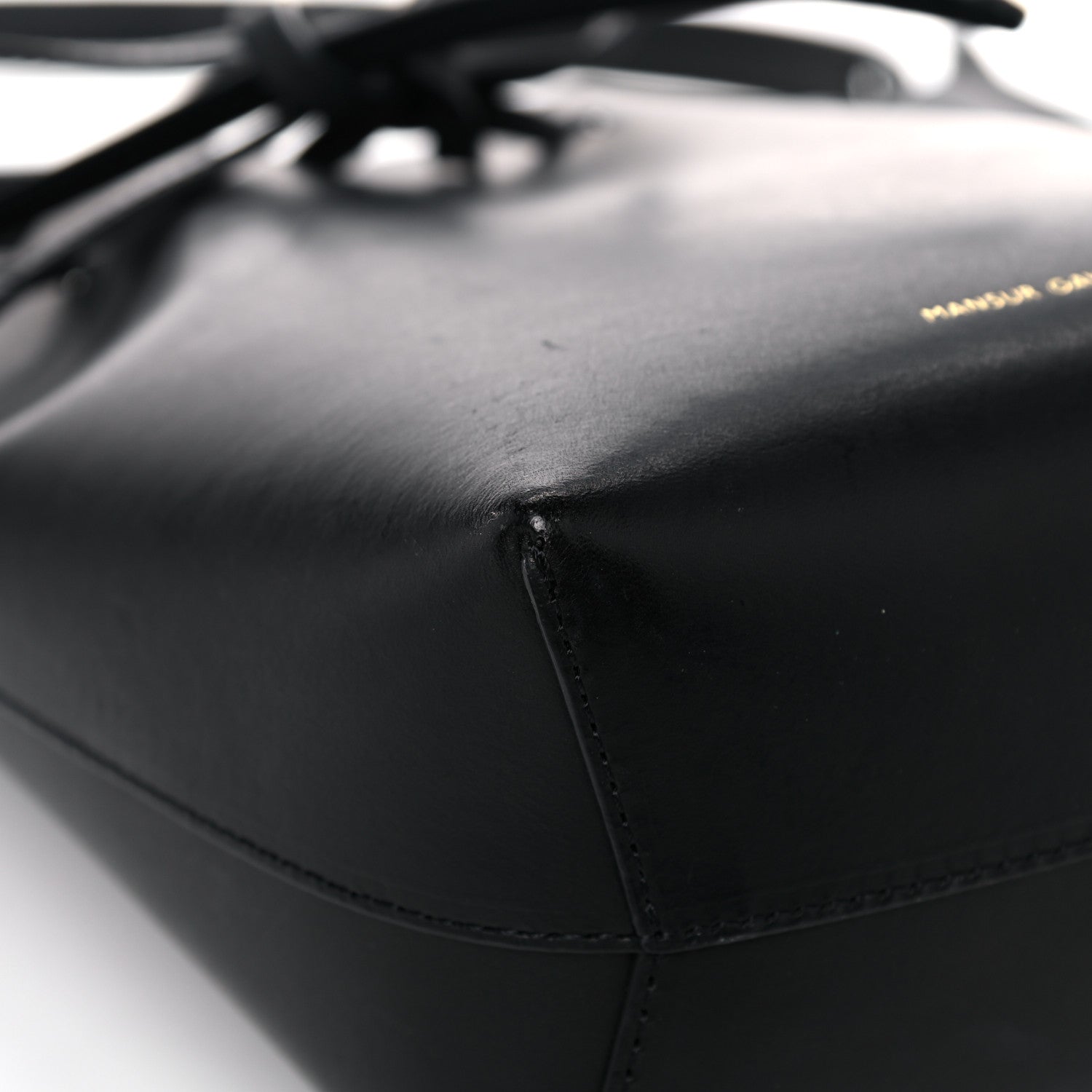 Mansur Gavriel Calfskin Mini Bucket Bag Black Ballerina 8 of 14